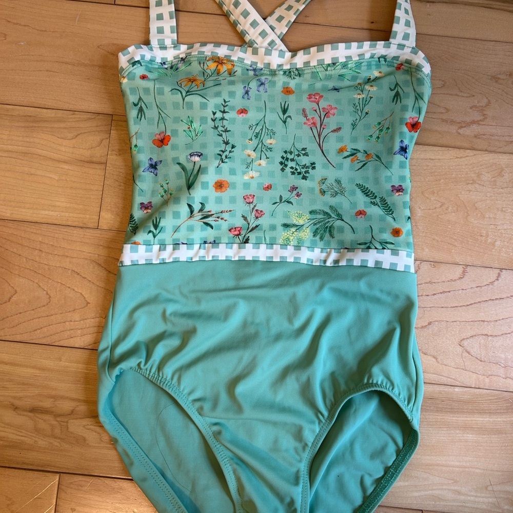 Suffolk garden party adult petite (XS) leotard